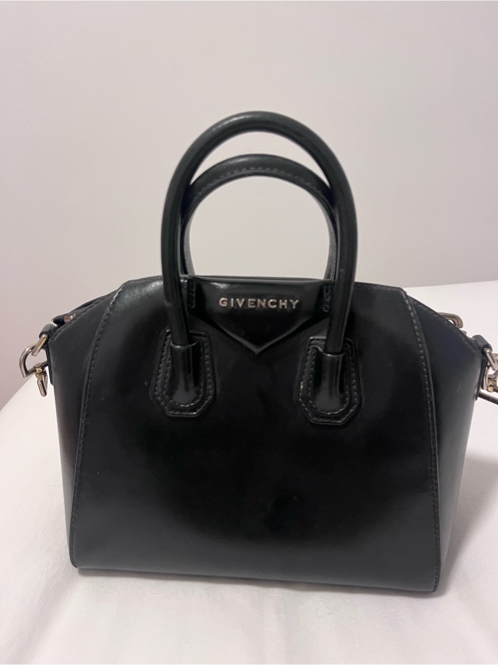 Givenchy Black Leather Mini Antigona Satchel